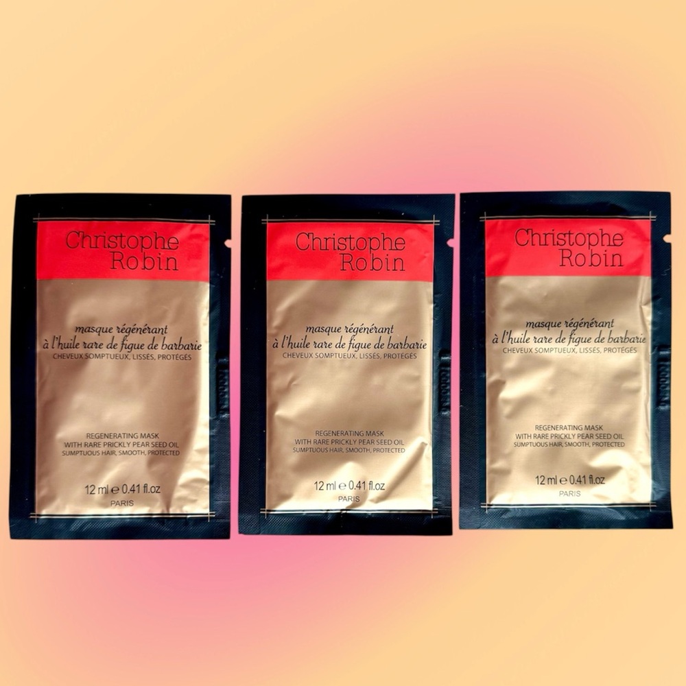 Christophe Robin Regenerating Hair Mask with Prickly Pear Oil Travel Bundle